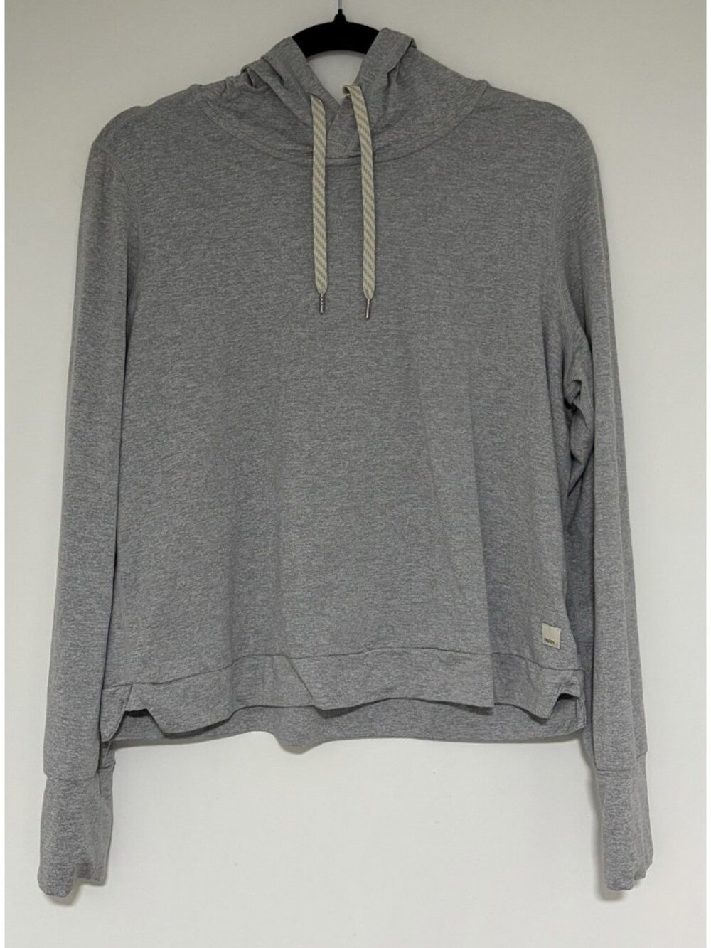 Vuori Halo Essentials Pullover Light Gray Women's Hoodie Pullover Size Large